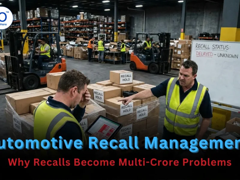 Automotive recall management showing part-level traceability to reduce recall scope and costs