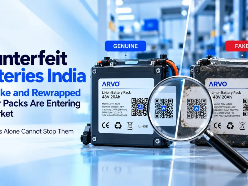 Counterfeit batteries India statistics ₹7.97 Lakh Crore illicit market and 53% of fakes bought online