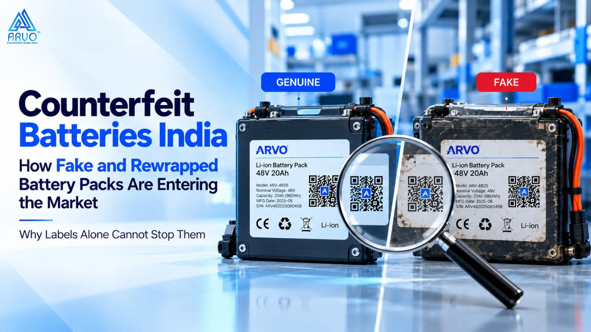 Counterfeit batteries India statistics ₹7.97 Lakh Crore illicit market and 53% of fakes bought online